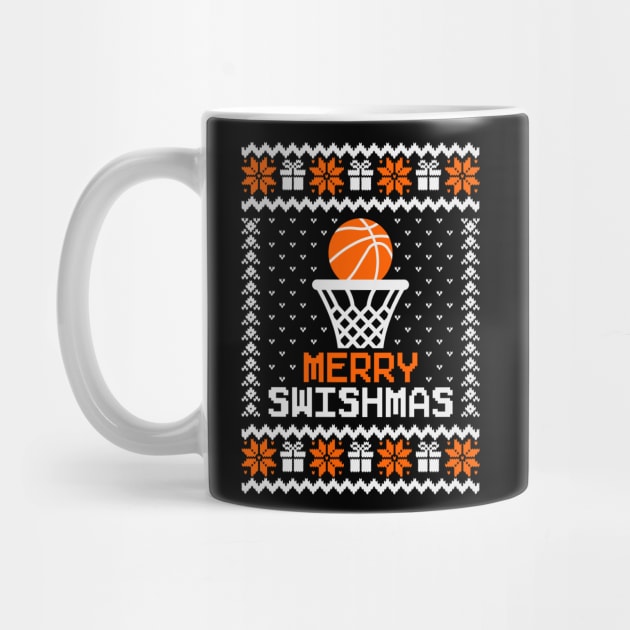 Merry Swishmas Basketball Ugly Sweater by Hobbybox